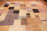 Top of Eclectic Colorful Artistic Geometric Modern Area Rug 11739 by Nazmiyal Antique Rugs