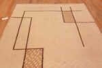 Top of Geometric Antique Minimalist French Art Deco Design Area Rug 72576 by Nazmiyal Antique Rugs