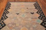 Top of Handmade Modern Tribal Primitive Contemporary Nomadic Area Rug 11332 by Nazmiyal Antique Rugs