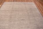 Top of Handmade Wool Pile Modern Contemporary Neutral Minimalist Area Rug 11538 by Nazmiyal Antique Rugs