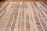 Top of Large Brown and Beige Modern Abstract Decorative Rug 11788 Top of Large Brown and Beige Modern Abstract Decorative Rug 11788 by Nazmiyal Antique Rugs