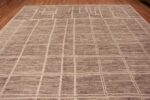 Top of Beautiful Soft Decorative Large Size Earthy Grey Color Tribal Geometric Design Modern Contemporary Rug 11724 by Nazmiyal Antique Rugs