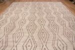 Top of Large Modern Contemporary Moroccan Berber Beni Ourain Design Area Rug 11784 by Nazmiyal Antique Rugs