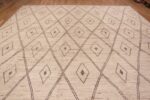 Top of Large Size Contemporary Tribal Geometric Moroccan Berber Beni Ourain Design Modern Rug #11766 by Nazmiyal Rugs