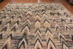 Top of Large Size Geometric Chevron Design Modern Area Rug 11868 by Nazmiyal Antique Rugs