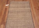 Top of Minimalist Neutral Light Cream Color Modern Contemporary Hallway Runner Rug 11159 by Nazmiyal Antique Rugs