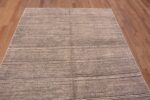 Top of Modern Contemporary Black And White Abstract Area Rug 11249 by Nazmiyal Antique Rugs