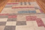 Top of Modern Contemporary Retro Geometric Design Area Rug 11506 by Nazmiyal Antique Rugs