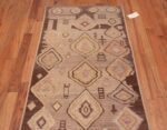 Top of Artistic Nomadic Feel Modern Earth Tone Color Tribal Primitive Geometric Design Contemporary Runner Rug 11063 by Nazmiyal Antique Rugs