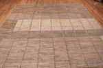 Top of Modern Minimalist Geometric Design Earthy Color Contemporary Room Size Area Rug #11606 by Nazmiyal Antique Rugs