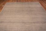 Top of Modern Neutral Grey Abstract Contemporary Handmade Wool Area Rug 11551 by Nazmiyal Antique Rugs