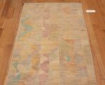 Top of A Beautiful Warm Tone And Casual Modern Rustic Tribal Geometric Chevron Design Contemporary Runner Rug 11047 by Nazmiyal Antique Rugs