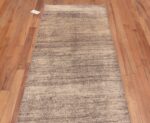 Top of Neutral Salt and Pepper Color Modern Hallway Runner Abrash Rug 11155 by Nazmiyal Antique Rugs