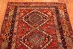 Top of Tribal Antique Rustic Caucasian Shirvan Animal Design Area Rug 72559 by Nazmiyal Antique Rugs