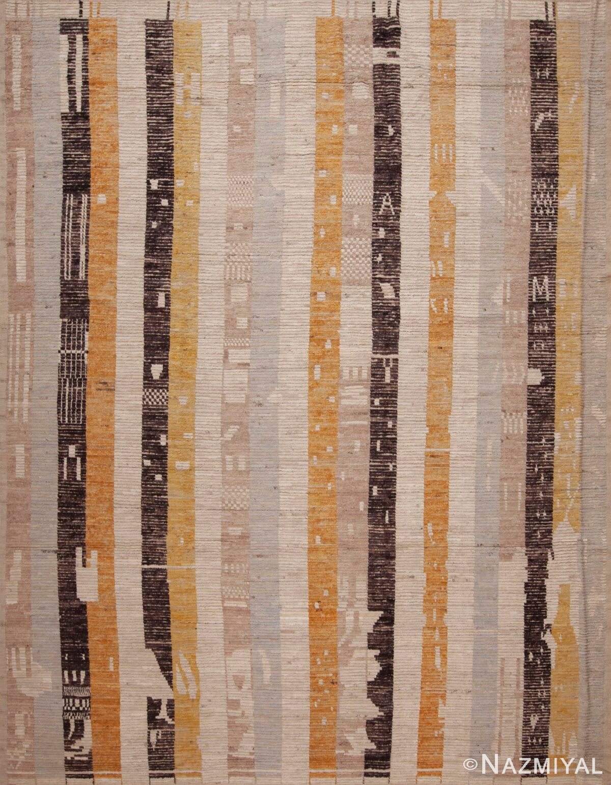 Facinating Artistic Tribal Geometric Design Modern Contemporary Room Size Area Rug 11614 by Nazmiyal Antique RUgs
