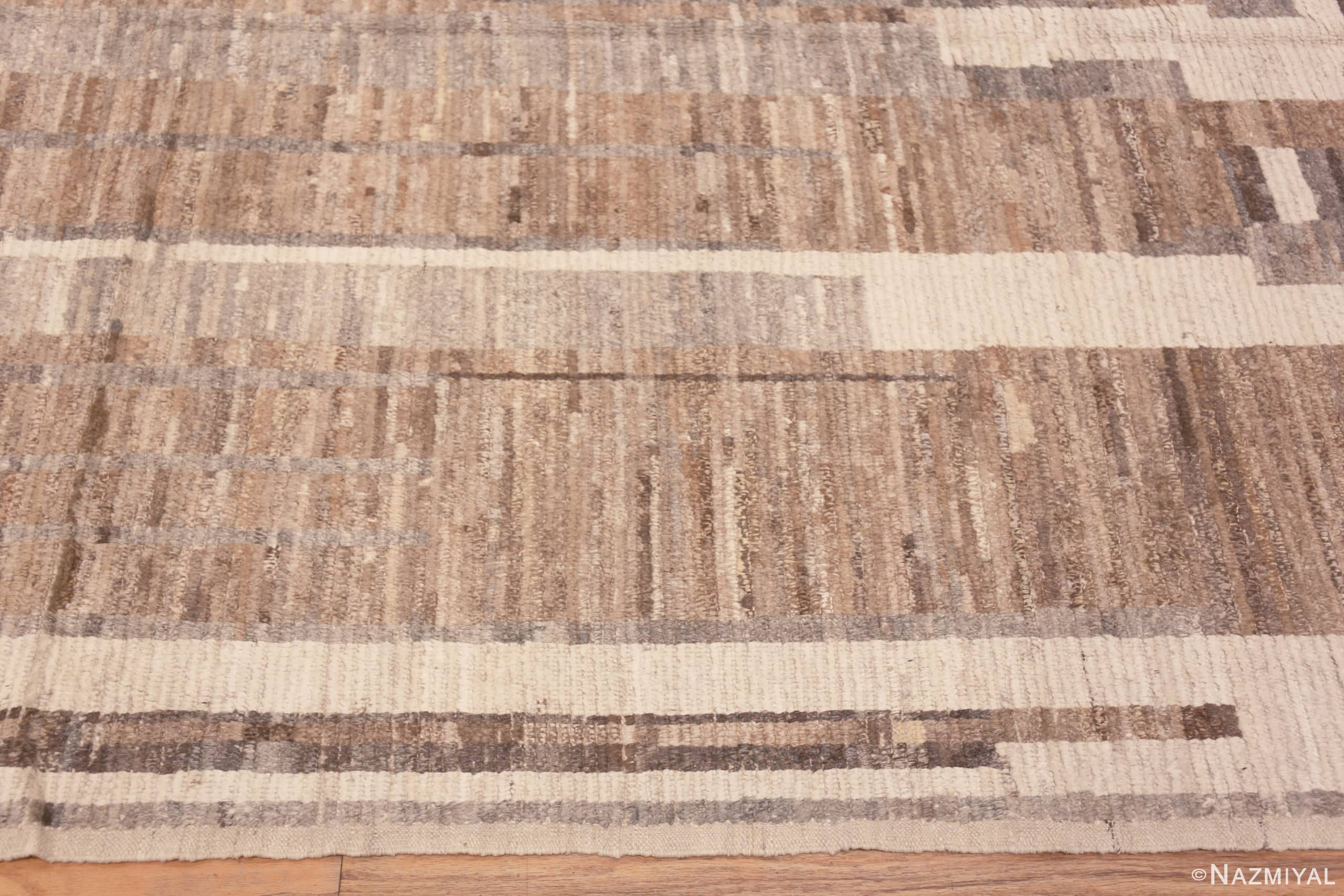 Earthy Neutral Tribal Geometric Modern Area Rug 11247 Nazmiyal