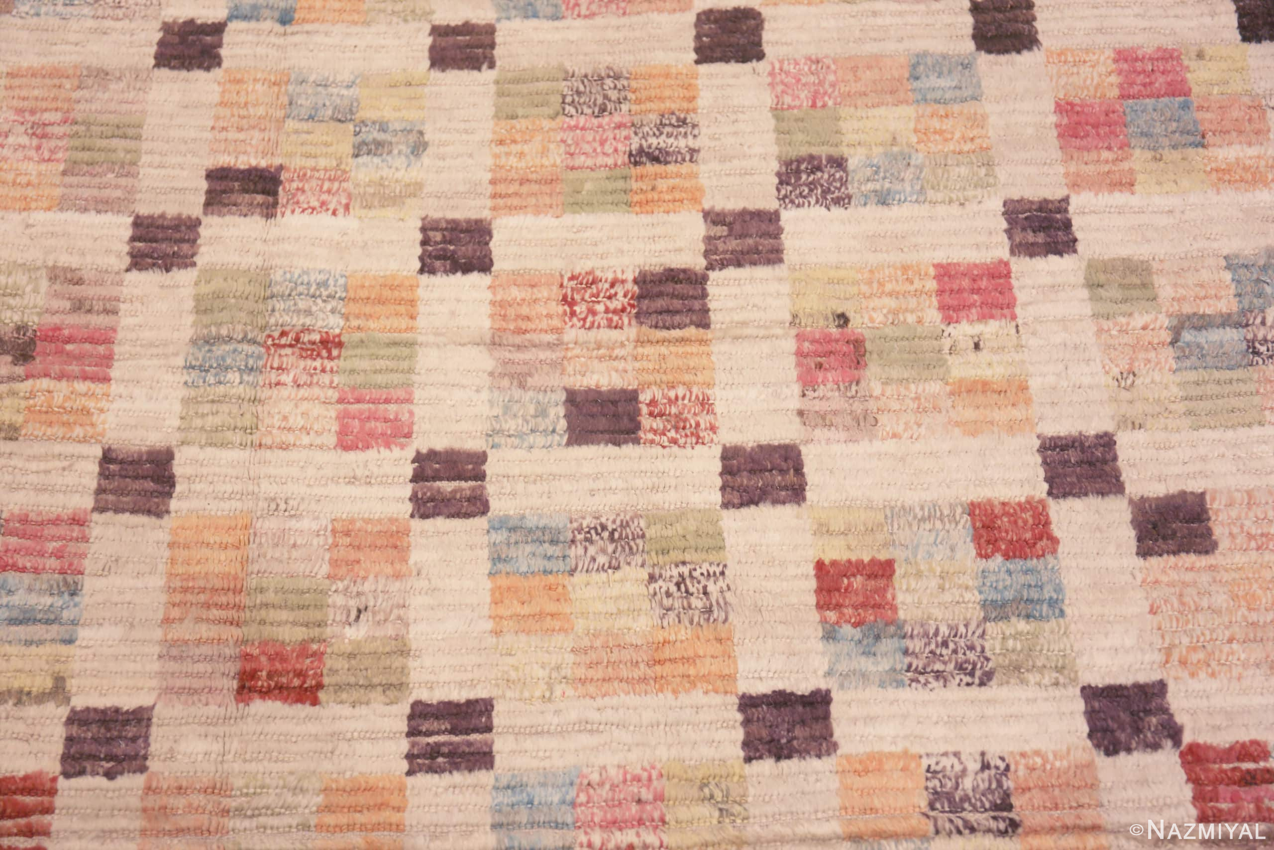 Border of Eclectic Colorful Geometric Modern Decorative Area Rug 11676 by Nazmiyal Antique Rugs