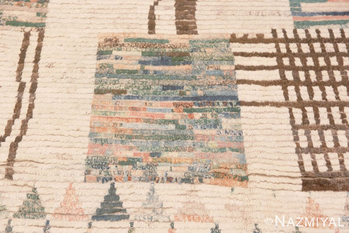 Asia Rugs Beautiful Abstract Folk Art Contemporary Central Asian Rug 11872