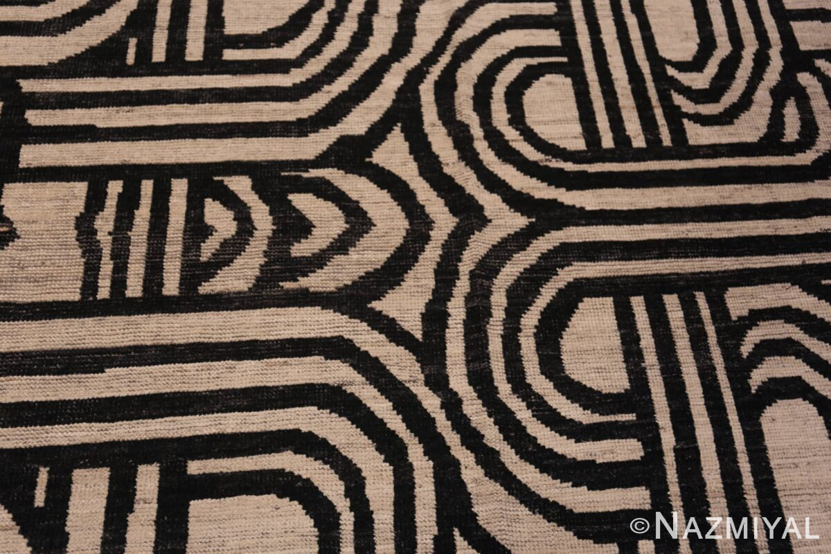 Oversized Black White Art Deco Modern Rug 11853 Nazmiyal Rugs