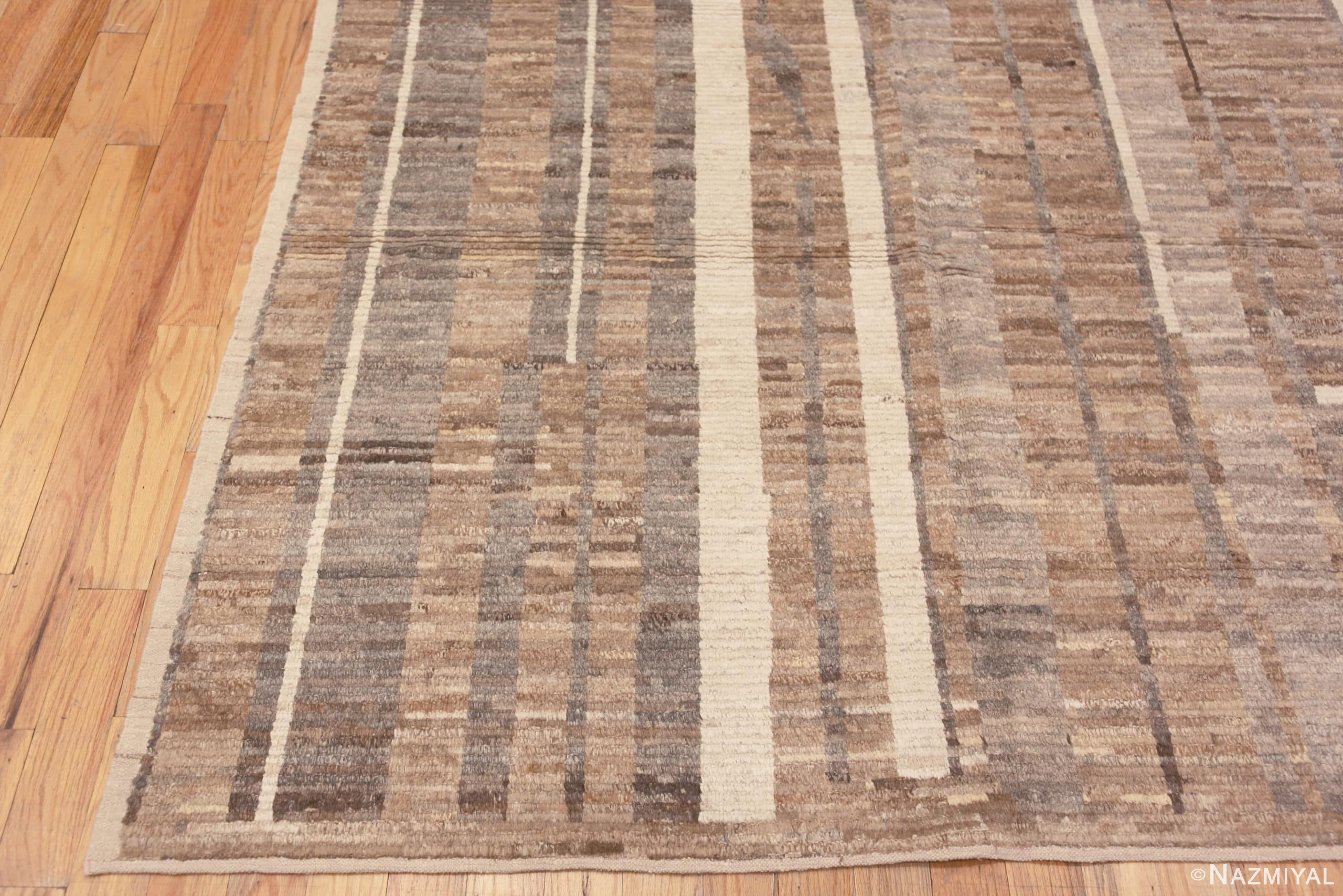 Earthy Neutral Tribal Geometric Modern Area Rug 11247 Nazmiyal