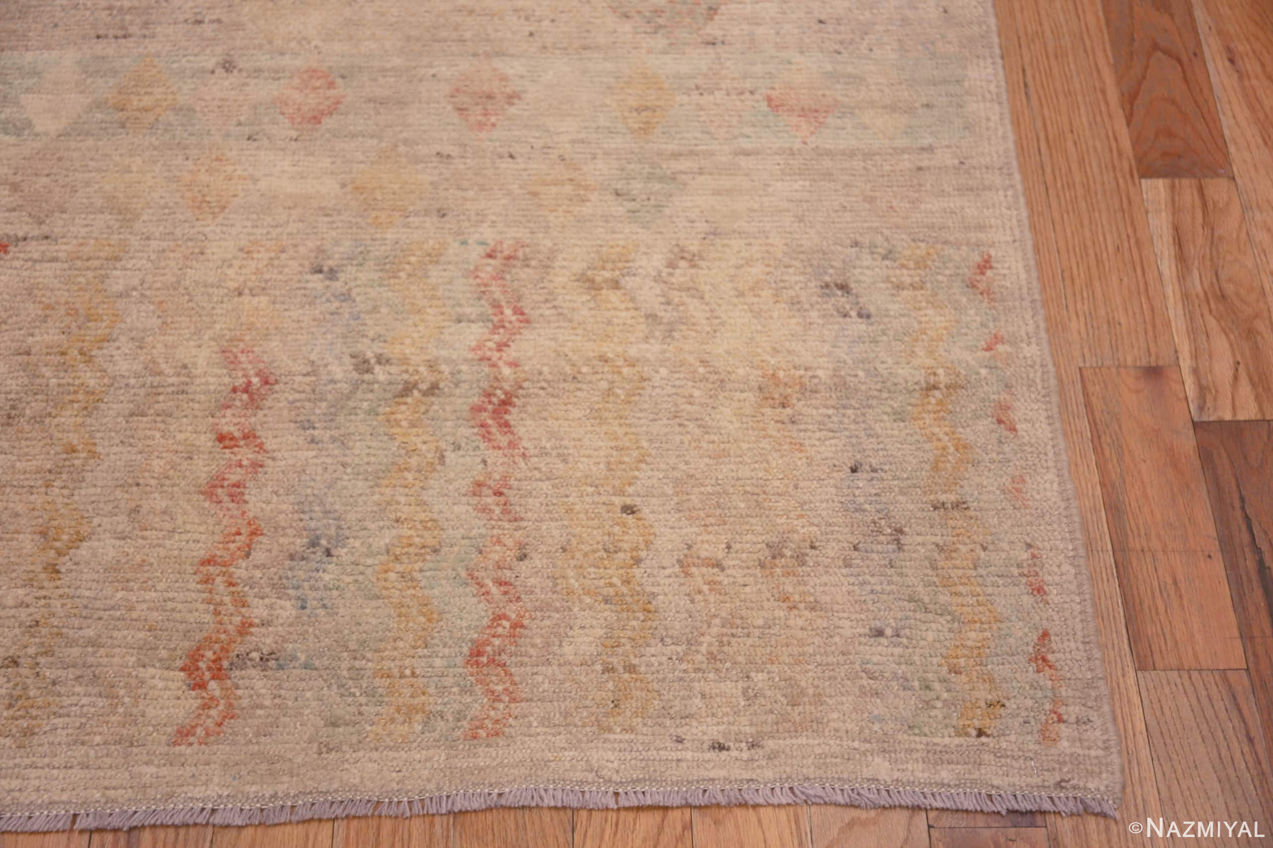 Corner of Light Happy Color Modern Tribal Geometric Contemporary Hallway Runner Rug 11011 by Nazmiyal Antique Rugs