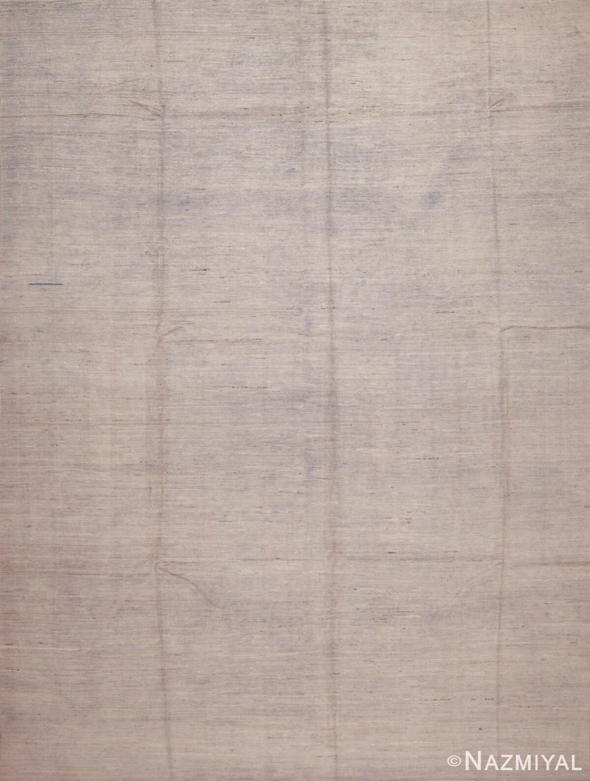 Decorative Hand Crafted Modern Room Size Contemporary Solid Abstract Minimalist Design Light Cream Color Area Rug 11660 by Nazmiyal Antique Rugs