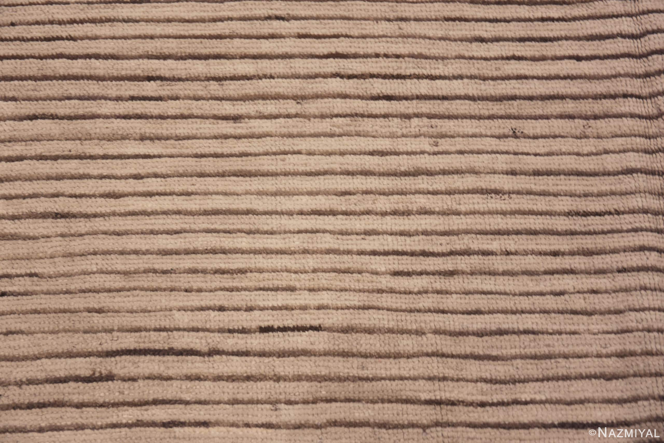Texture of A Modern Decorative Cream Color Artistic Room Size Contemporary Area Rug 11348 by Nazmiyal Antique Rugs
