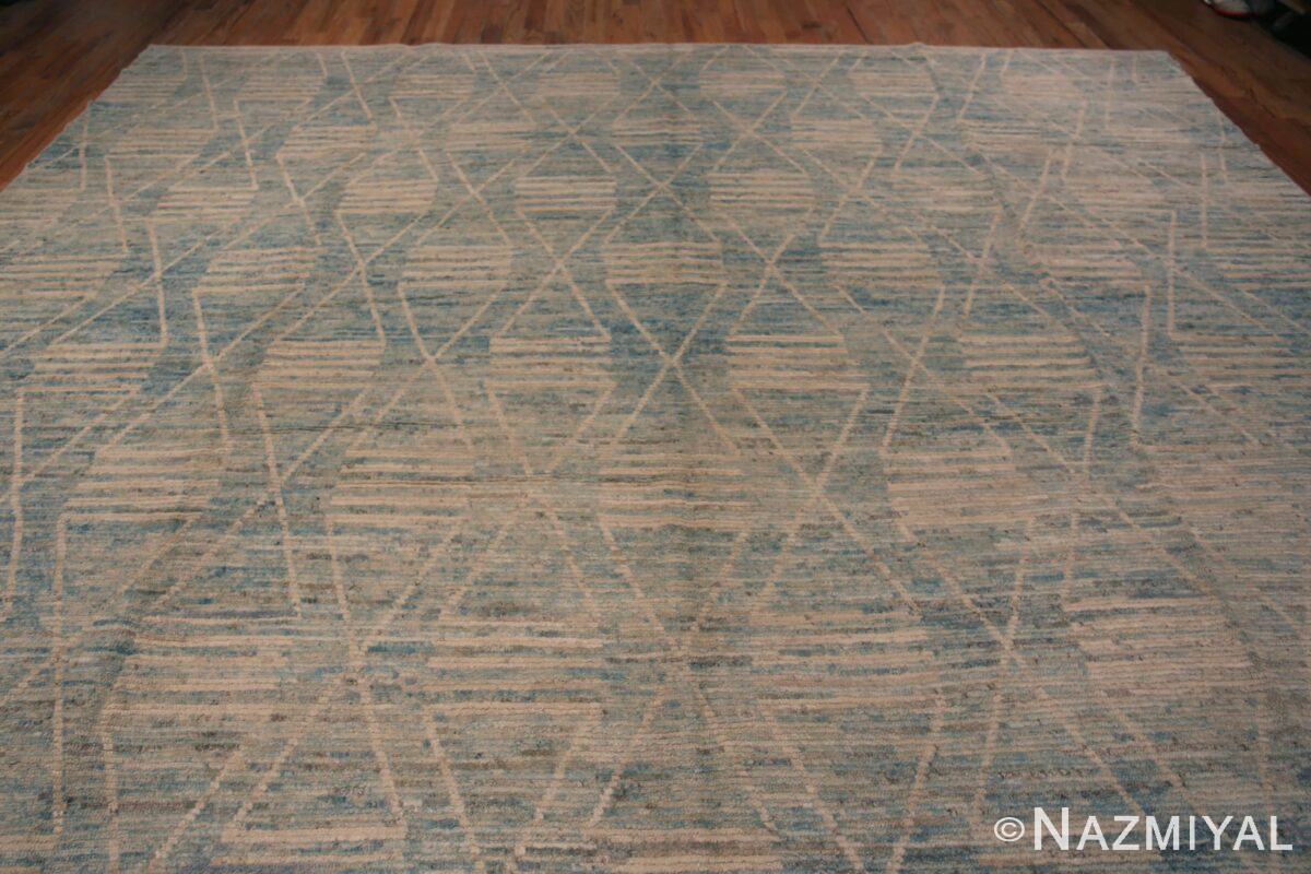 Amazing Large Washed Out Sky Blue Modern Area Rug 11757