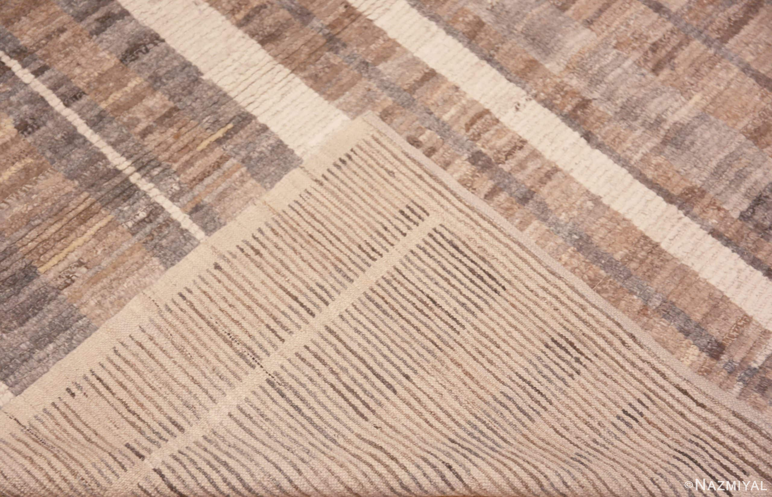 Earthy Neutral Tribal Geometric Modern Area Rug 11247 Nazmiyal