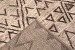 Weave of Contemporary Cream Earthy Brown Tribal Nomadic Geometric Design Modern Area Rug 11500 by Nazmiyal Antique Rugs