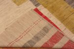 Weave of Light Cream Background Art Deco Color Block Design Contemporary Modern Area Rug 11258 at Nazmiyal Antique Rugs