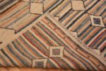 Weave of Earthy Brown Modern Tribal Geometric Hallway Runner Rug 11081 by Nazmiyal Antique Rugs
