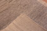 Weave of Earthy Grey Color Minimalist Solid Abstract Deign Modern Hallway Runner Abrash Rug 11122 by Nazmiyal Antique Rugs