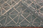 Weave of Grey Blue Color Allover Geometric Design Room Size Modern Area Rug 11475 by Nazmiyal Antique Rugs