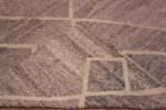 Weave of Beautifully Casual Grey Color Geometric Tribal Deign Large Size Modern Flatweave Kilim Rug 11839 by Nazmiyal Antique Rugs