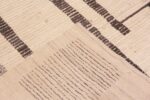 Weave of Ivory Background Abstract Primitive Design Modern Area Rug 11727 by Nazmiyal Antique Rugs