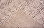 Weave of Beautiful Light Ivory Cream Color Tribal Geometric Design Modern Room Size Area Rug 11597 by Nazmiyal Antique Rugs