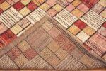 Weave of Large Geometric Warm Colors Modern Area Rug 11760 by Nazmiyal Antique Rugs
