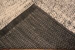 Weave of Large Minimalist Cream Brown Modern Handmade Wool Area Rug 11712 by Nazmiyal Antique Rugs