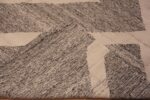 Weave of Large Size Grey Color Flatweave Tribal Geometric Modern Kilim Rug #11822 by Nazmiyal Antique Rugs