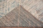 Weave of Light Blue Color Abstract Tribal Geometric Design Modern Area Rug 11571 by Nazmiyal Antique Rugs