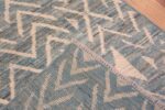 Weave of Light Blue and Ivory Color Artistic Tribal Geometric Design Hallway Runner Rug 11158 by Nazmiyal Antique Rugs