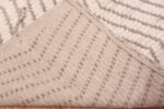 Weave of Light Neutral Wavy Geometric Chevron Design Runner Rug 11138 by Nazmiyal Antique Rugs