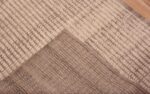 Weave of Minimalist Neutral Light Cream Color Modern Contemporary Hallway Runner Rug 11159 by Nazmiyal Antique Rugs