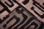 Weave of Modern Contemporary Bold Graphic Black And Grey Runner Rug 11179 by Nazmiyal Antique Rugs