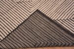 Weave of Modern Cream Brown Geometric Art Deco Inspired Design Contemporary Area Rug 11453 by Nazmiyal Antique Rugs