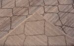Weave of Beautifully Decorative Modern Earthy Brown and Grey Color Tribal Geometric Diamond Trellis Pattern Room Size Area Rug 11447 by Nazmiyal Antique Rugs