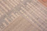 Weave of Neutral Color Tribal Geometric Design Modern Hallway Runner Rug 11064 by Nazmiyal Antique Rugs