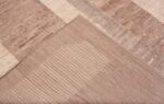Weave of Neutral Earthy Brown Grey Cream Geometric Contemporary Modern Area Rug 11409 by Nazmiyal Antique Rugs