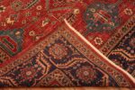Weave of Rustic Tribal Geometric Allover Persian Heriz Serapi Design Modern Area Rug 11230 by Nazmiyal Antique Rugs